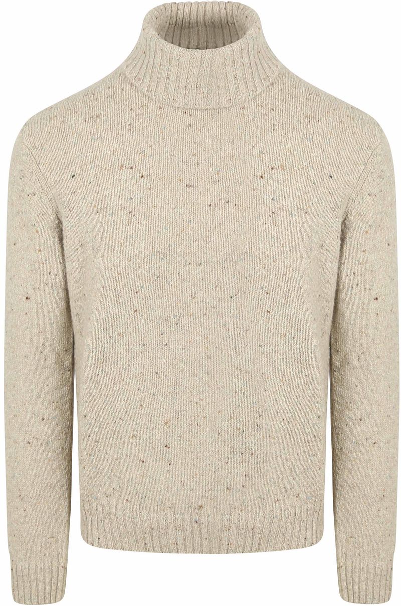 Suitable Rollkragenpullover Donnegal Tweed Eco Wool Beige - Größe XXL günstig online kaufen