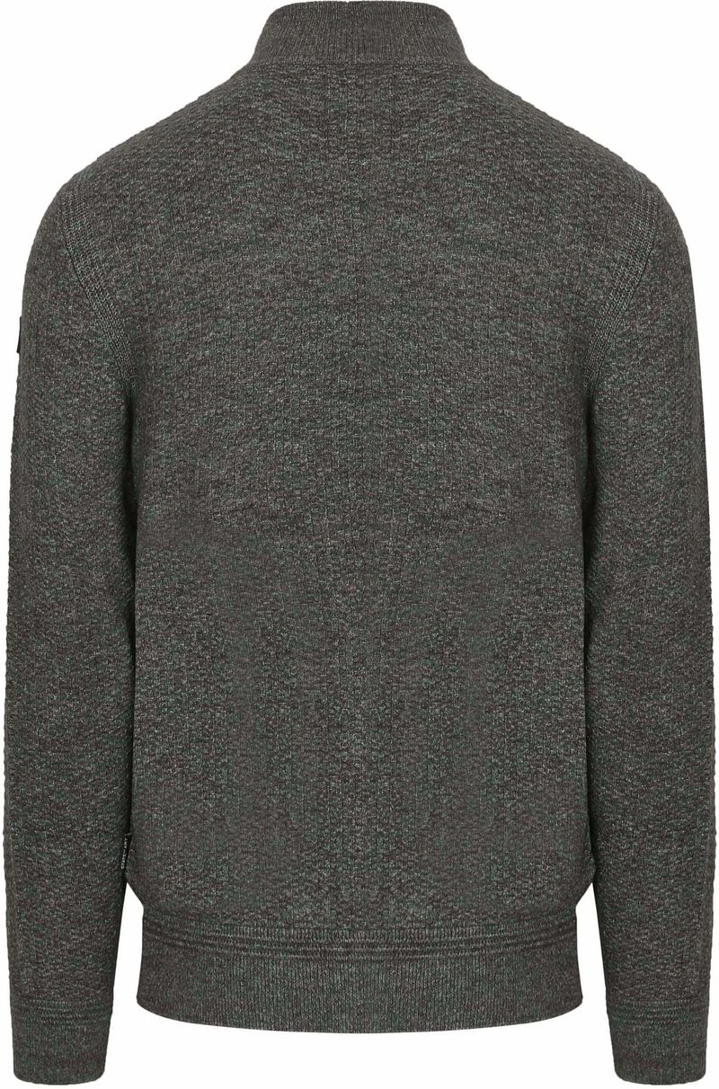 State Of Art Strickjacke Structure Melange Grün - Größe M günstig online kaufen