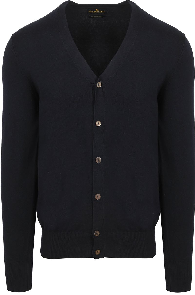 Steppin' Out Strickjacke Aus Cashmere-Mix In Navy - Größe Xxl