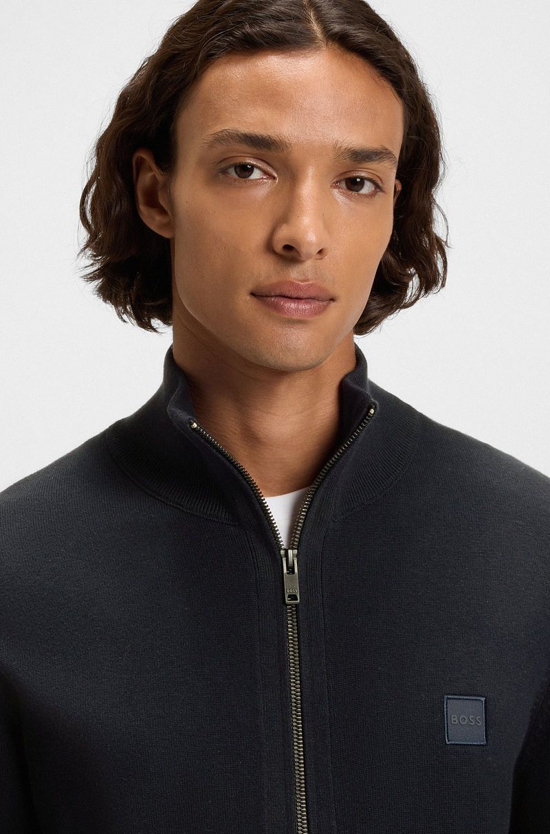 BOSS Kanozip Strickjacke Dunkelblau - Größe 3XL günstig online kaufen