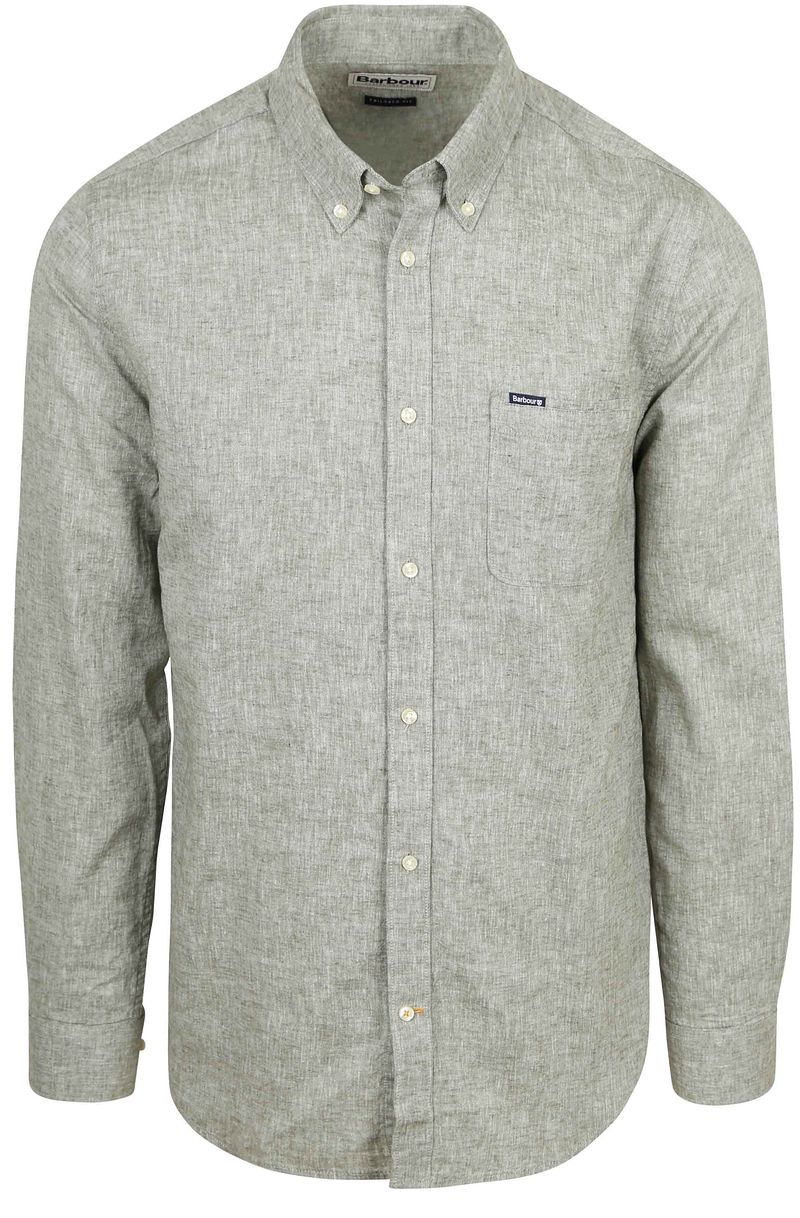 Barbour Shirt Nelson Tailored Grün - Größe M günstig online kaufen