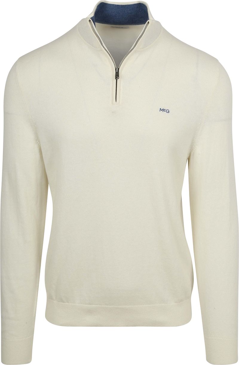 McGregor Half-Zip Pullover Cotton Cashmere Cremeweiß - Größe XXL