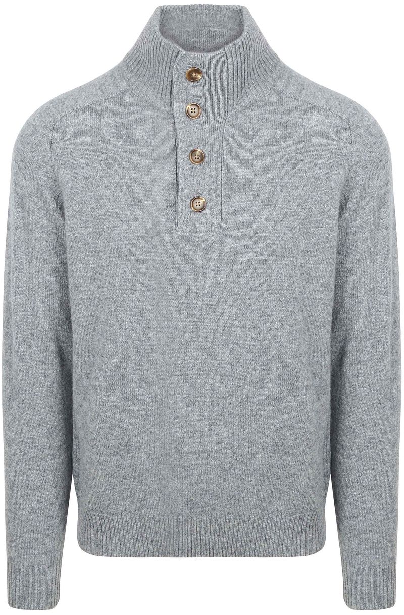 Steppin' Out Pullover Mocker Lammwolle Grau - Größe 3XL