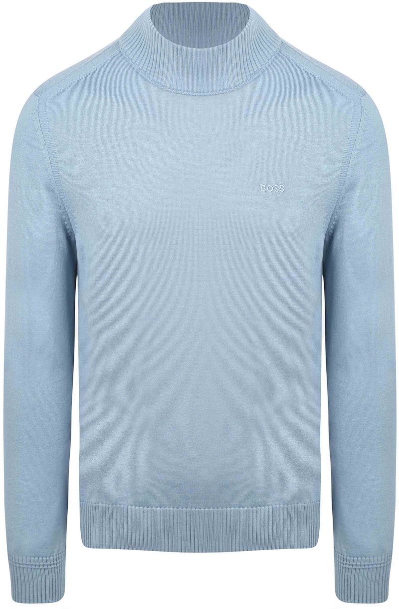 BOSS Turtleneck Pullover Avac Wool Blend Hellblau - Größe M günstig online kaufen