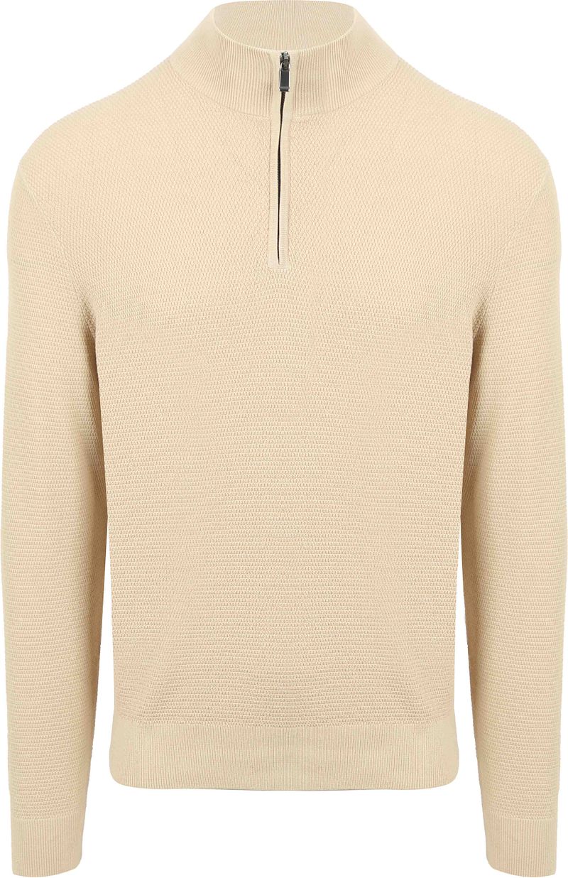 Suitable Structure Half Zip Trui Sand
