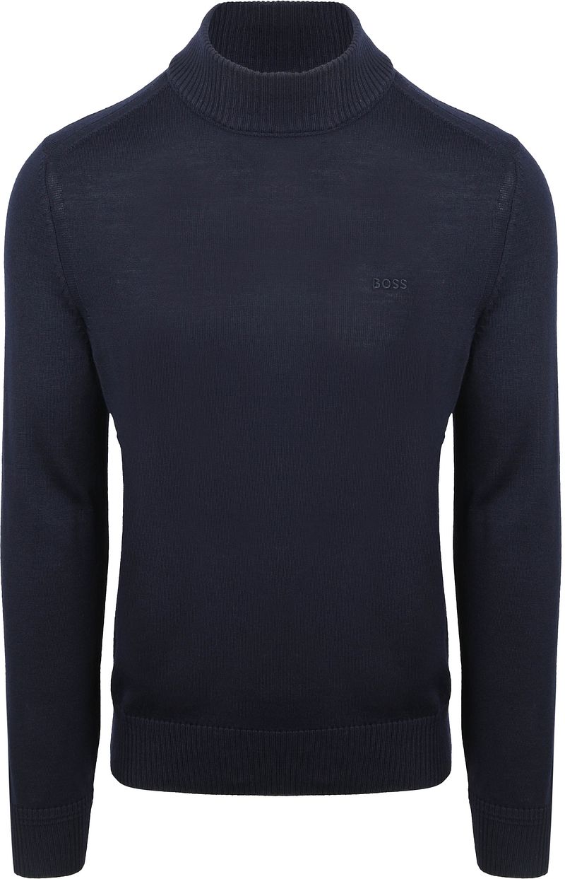 BOSS Turtleneck Pullover Avac Wool Blend Navy - Größe XL günstig online kaufen