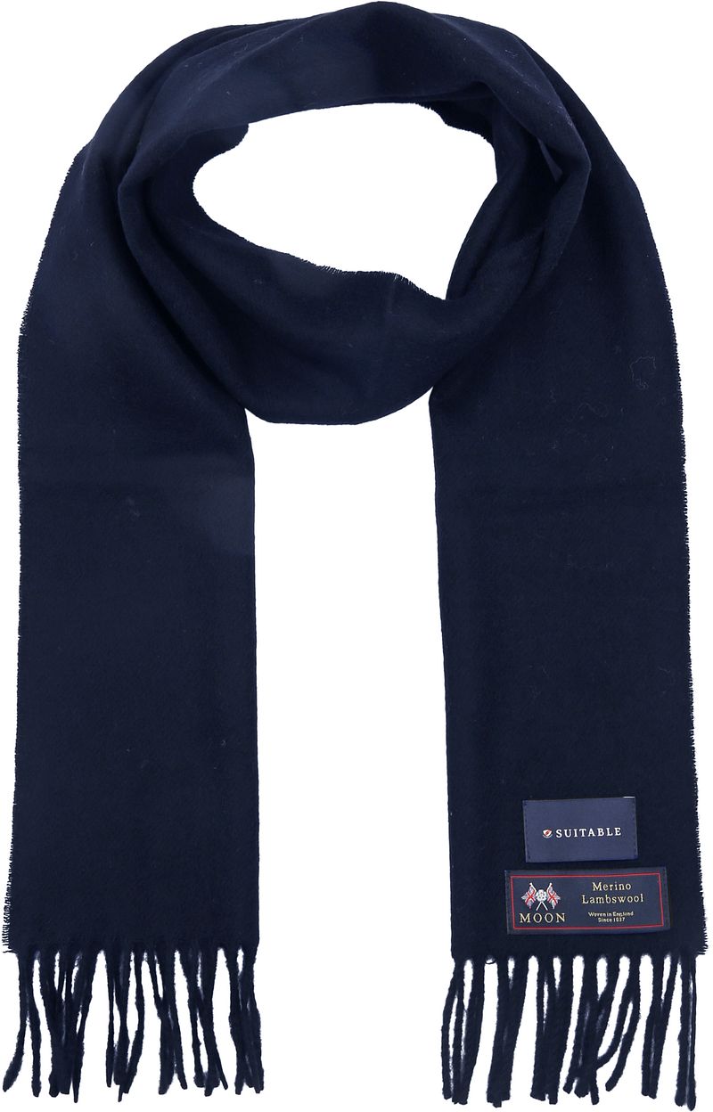 Suitable Sjaal Merino Wol Navy -