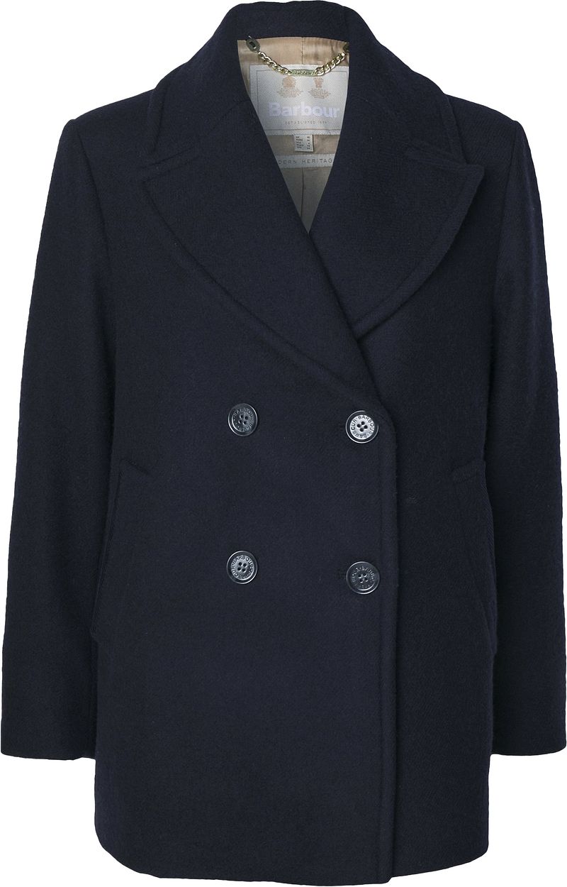 Barbour Dames Peacoat Ingrid Wool Navy - Größe 38 günstig online kaufen