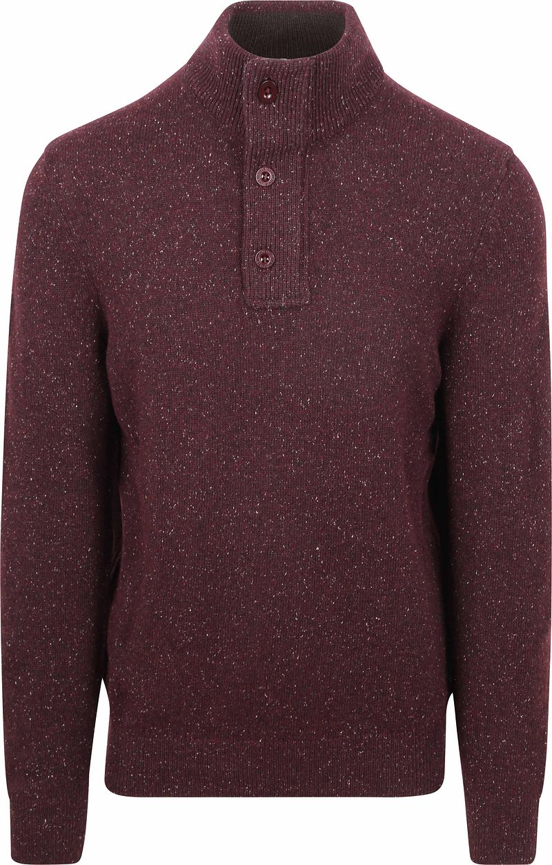State Of Art Mocker Pullover Melange Bordeaux - Größe XXL günstig online kaufen