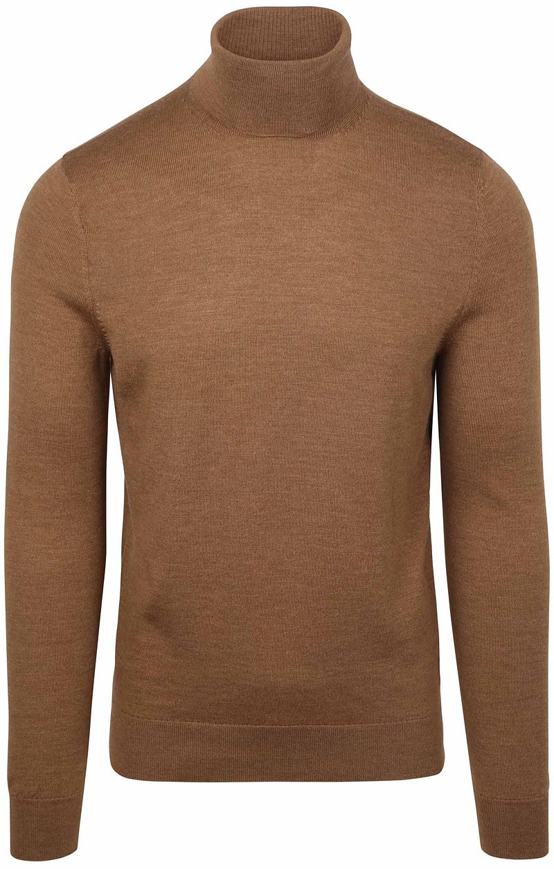 Suitable Merino Rollkragen Pullover Camel/Braun - Größe M günstig online kaufen