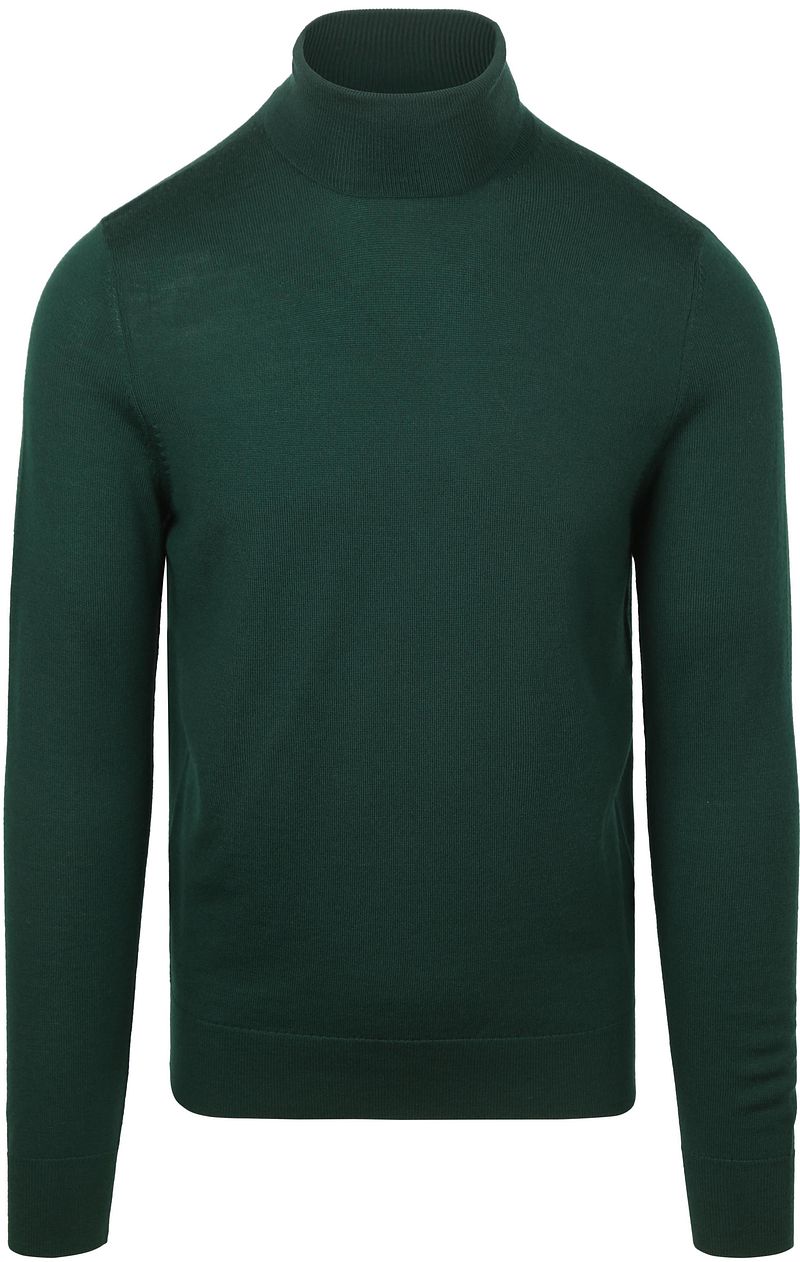 Suitable Merino Rollkragen Pullover Dunkelgrün - Größe S günstig online kaufen