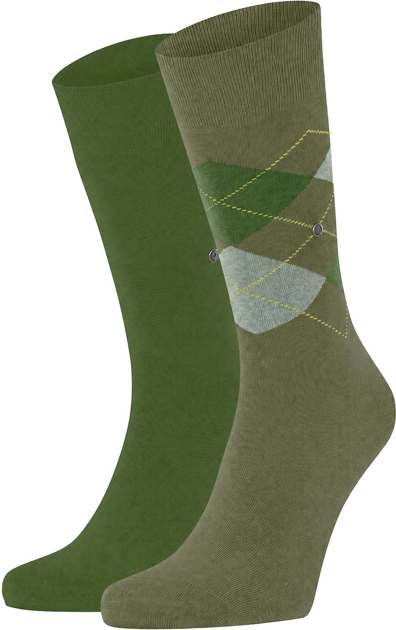 Burlington Everyday Mix Sokken 2-Pack Groen 7473