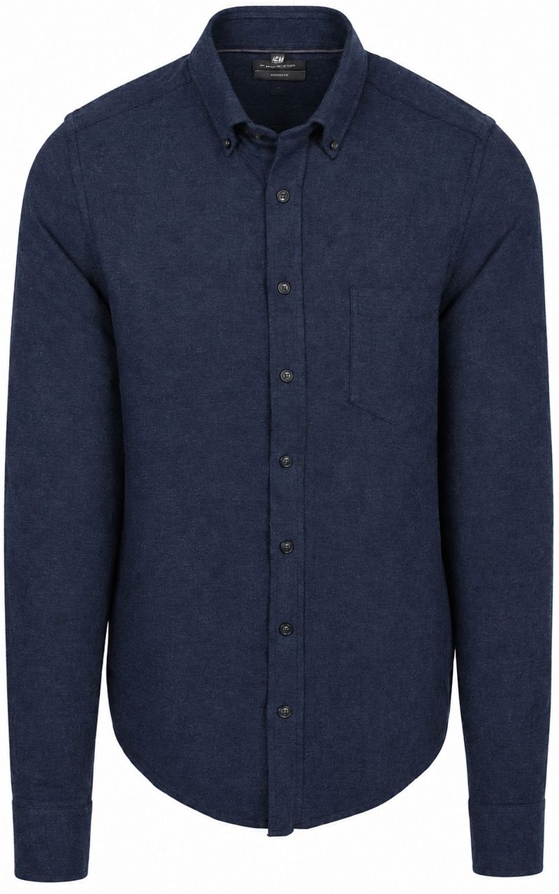 CASAMODA Hemd Faux Uni Navy - Größe L - Farbe: Dunkelblau