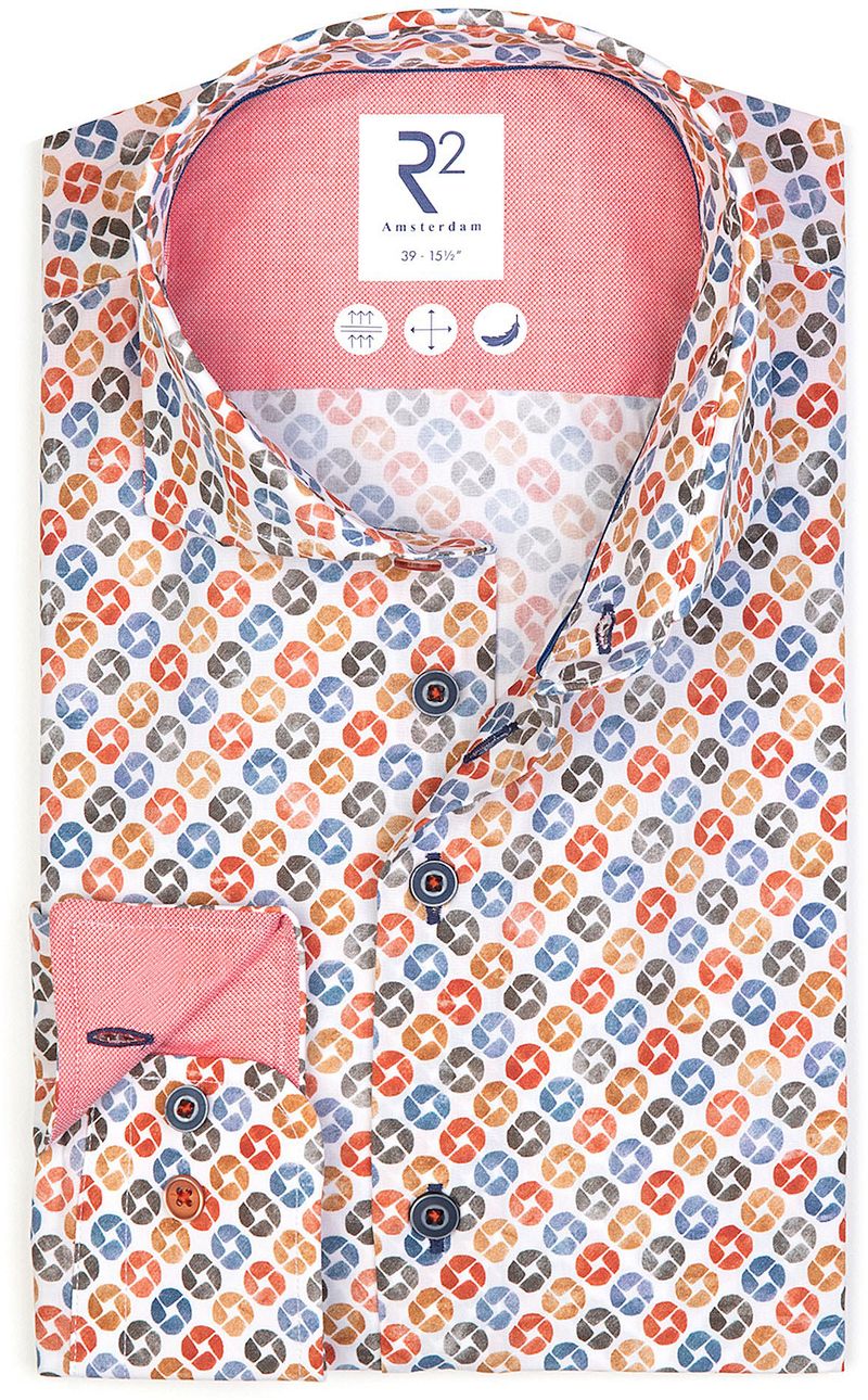 R2 Amsterdam R2 Overhemd Print Multicolour