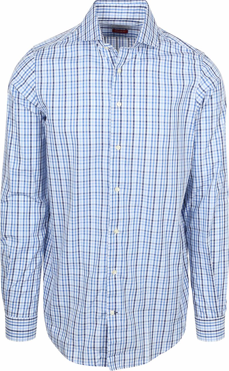 Steppin Out Hemd Extra Lange Ärmel Karos Hellblau - Größe XL