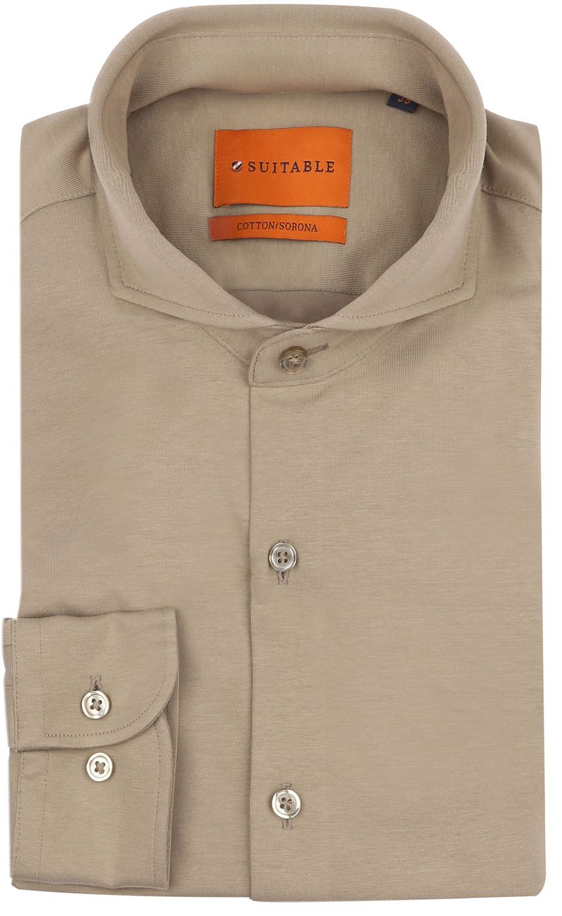 Suitable Sorona Hemd Beige - Größe 38 günstig online kaufen