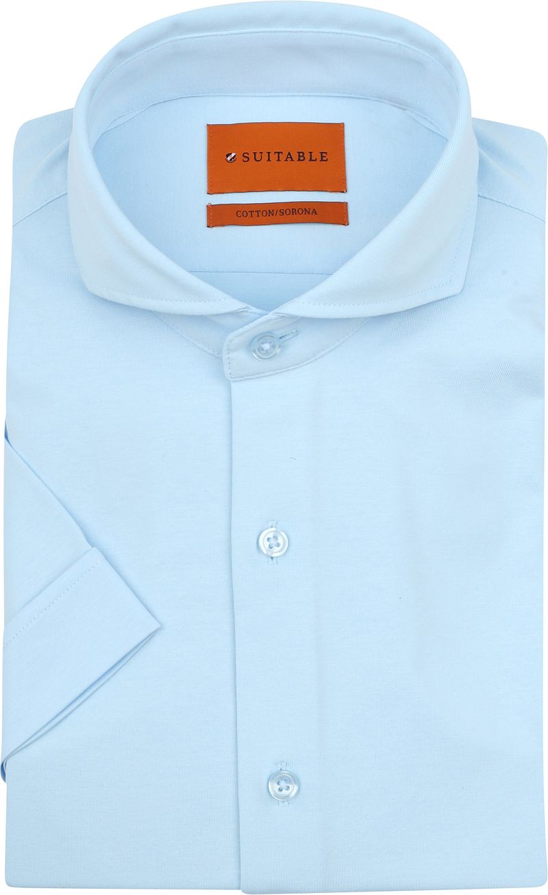 Suitable Shortsleeve Sorona Hemd Hellblau - Größe 40 günstig online kaufen