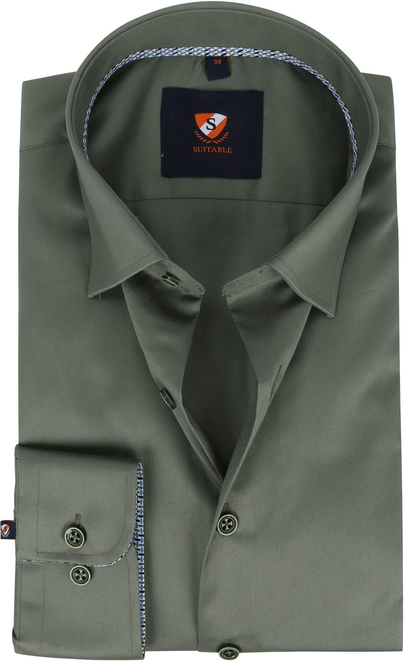 Suitable Overhemd 227-7 Groen