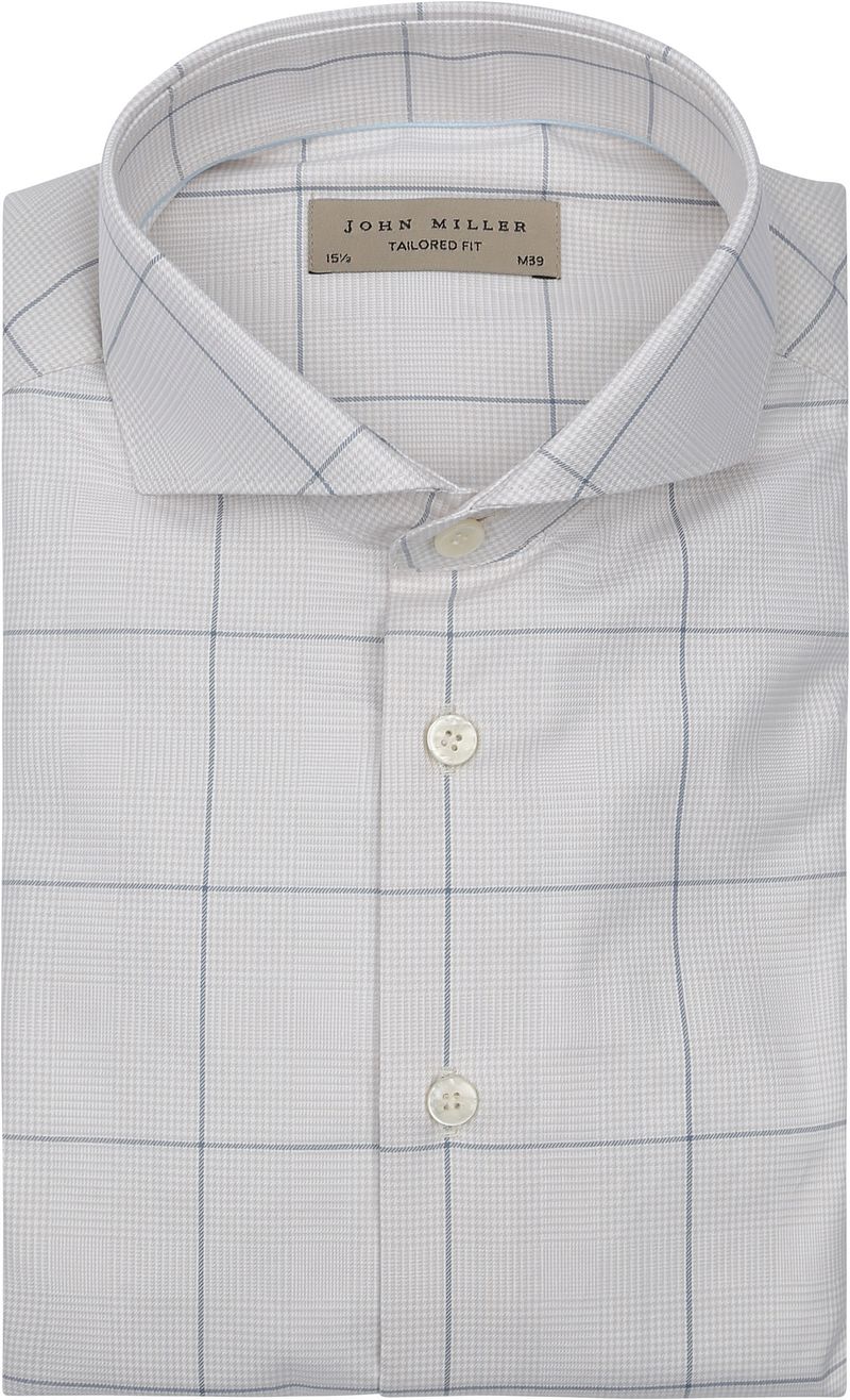 John Miller Overhemd Check Beige