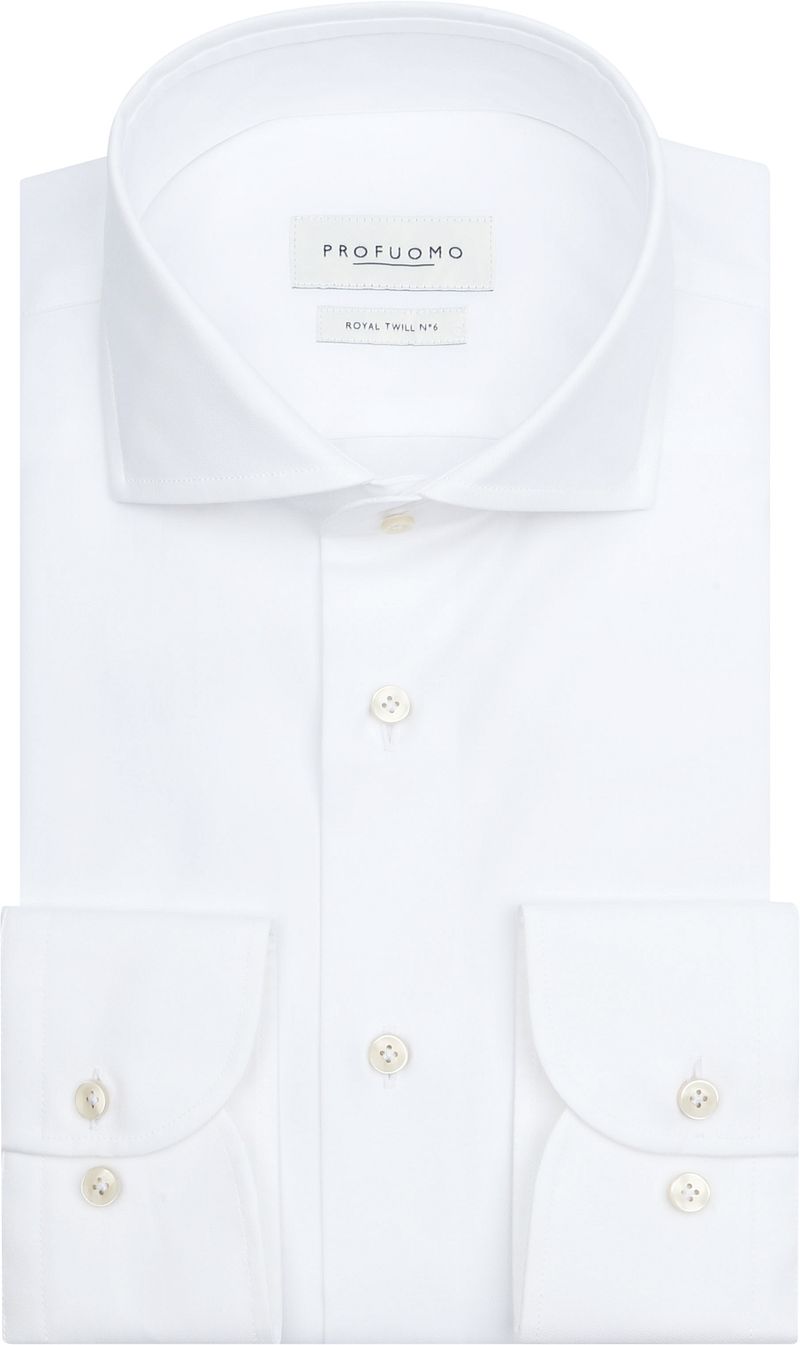 Profuomo Royal Twill Overhemd Wit