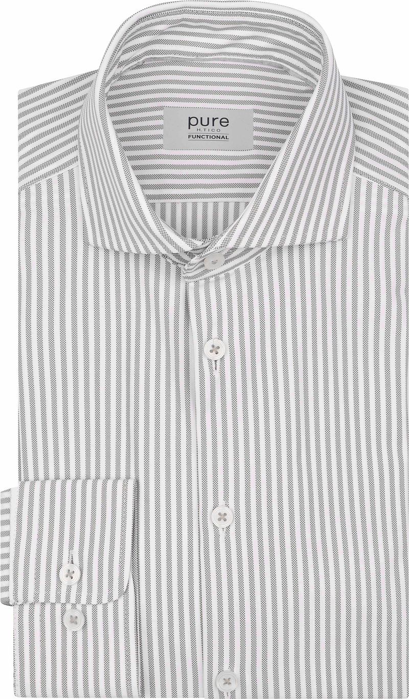 Pure Shirt Stripe Beige - Größe 40 (M)