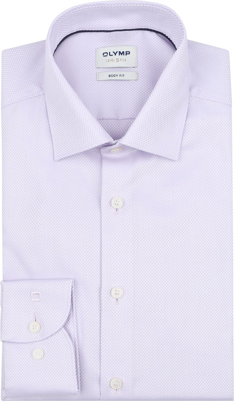OLYMP Level 5 Dobby Hemd Rosa - Größe 37 günstig online kaufen