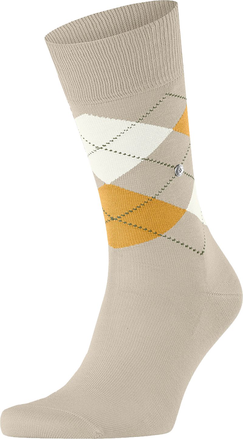 Burlington Manchester Socken Kariert Ecru 4850 - Größe 40-46 günstig online kaufen