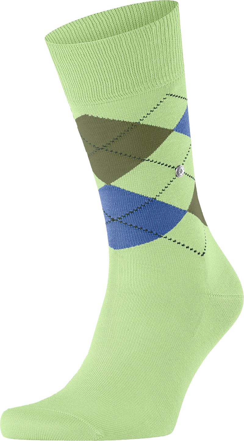 Burlington Manchester Sok Ruit Lichtgroen 7434