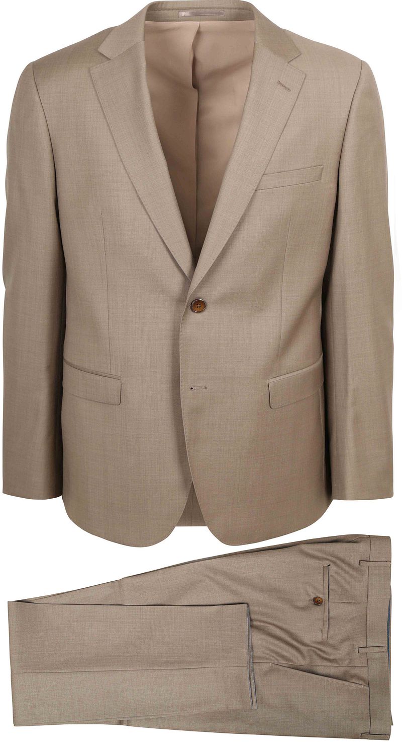 Suitable Anzug Birds Eye Wolle Sand - Größe 56 günstig online kaufen