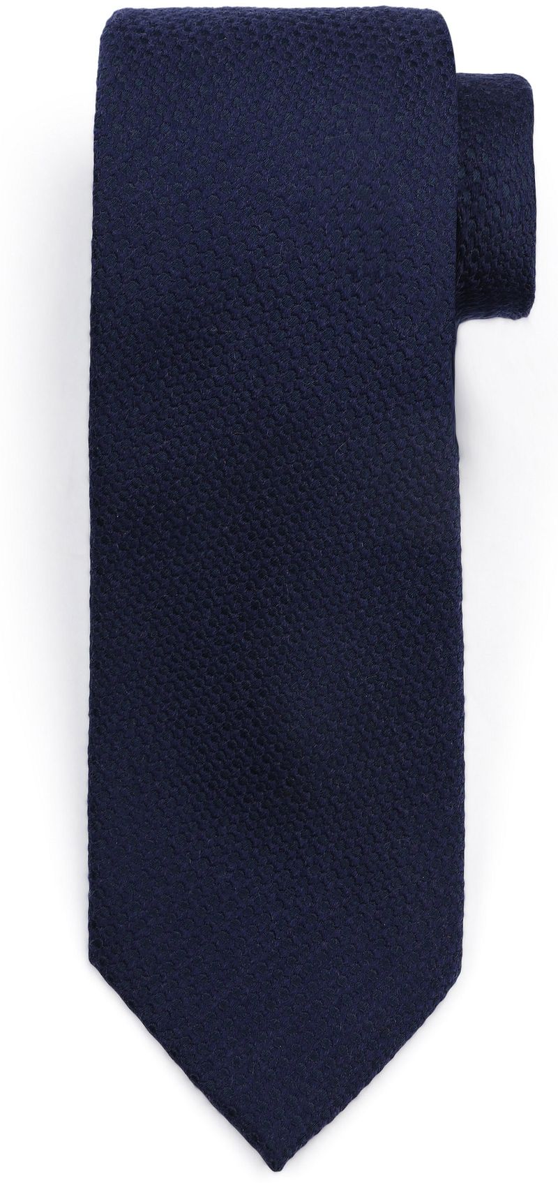 Suitable Stropdas Zijde Rough Oxford Navy -