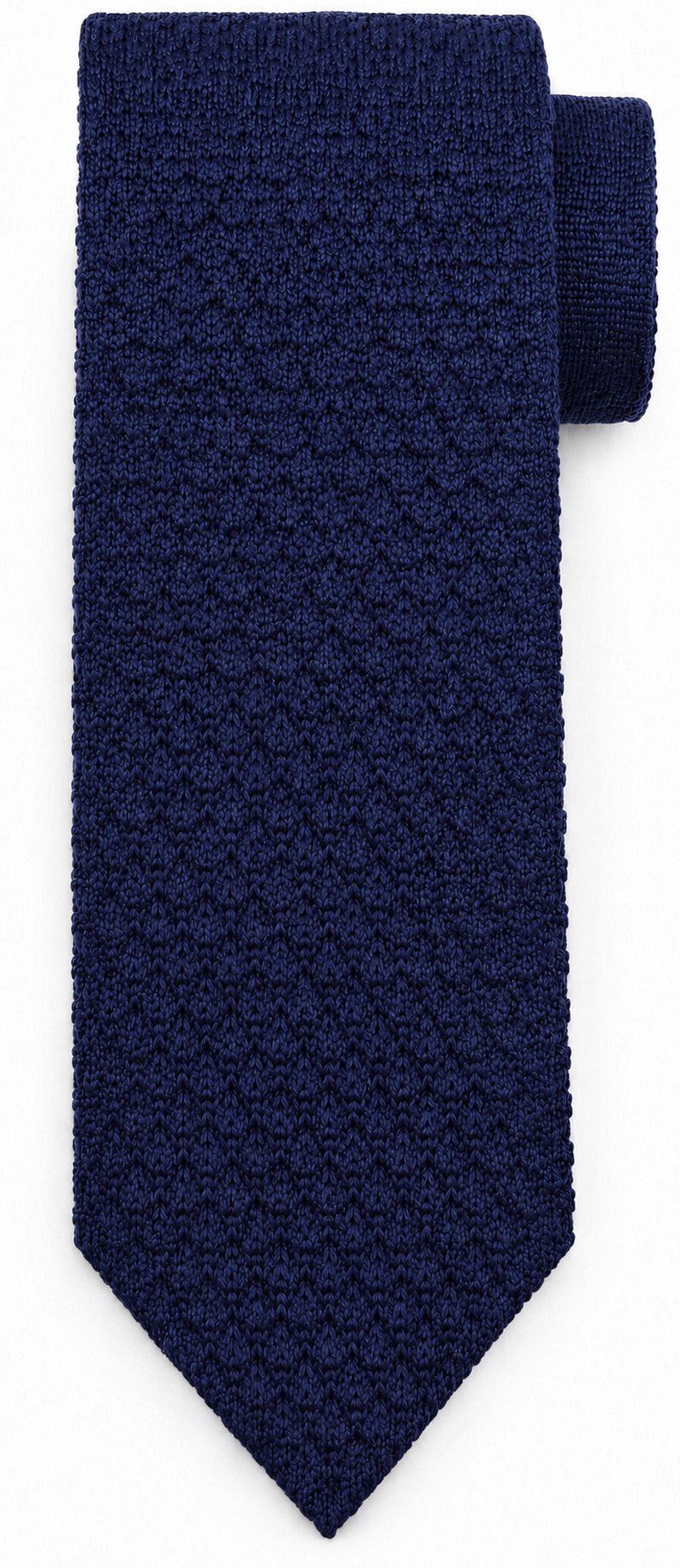 Suitable Stropdas Knitted Wool Navy -