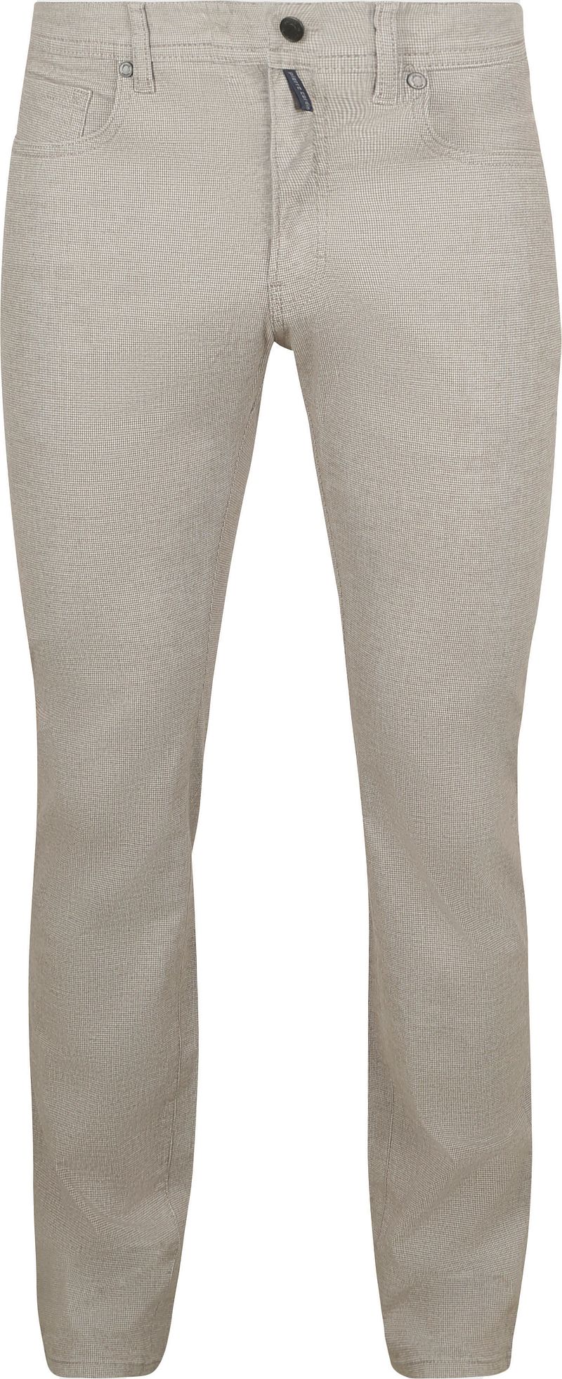Pierre Cardin Trousers Lyon Tapered Druck Greige - Größe W 36 - L 34