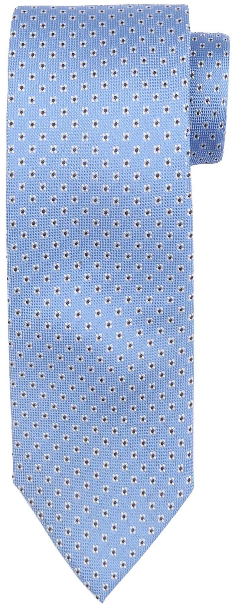 Suitable Stropdas Zijde Bloem Blauw -