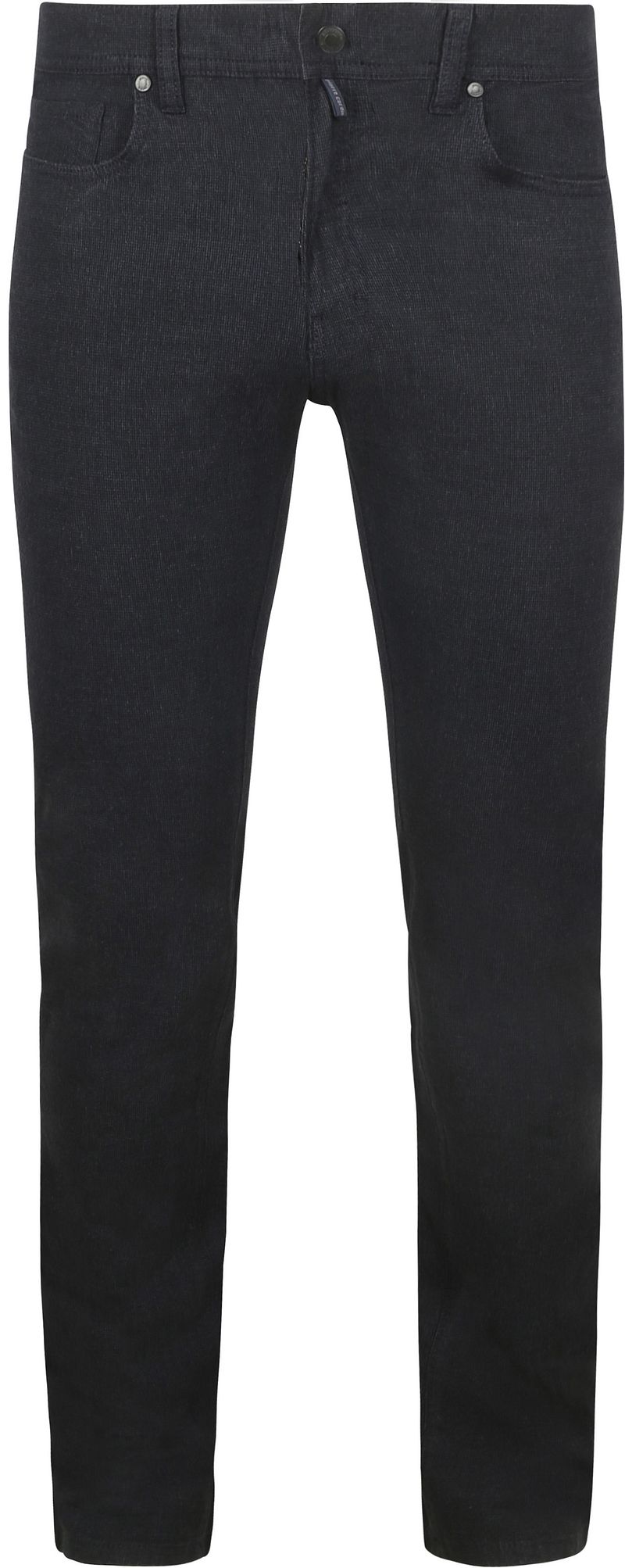 Pierre Cardin Trousers Lyon Tapered Druck Marine - Größe W 32 - L 34