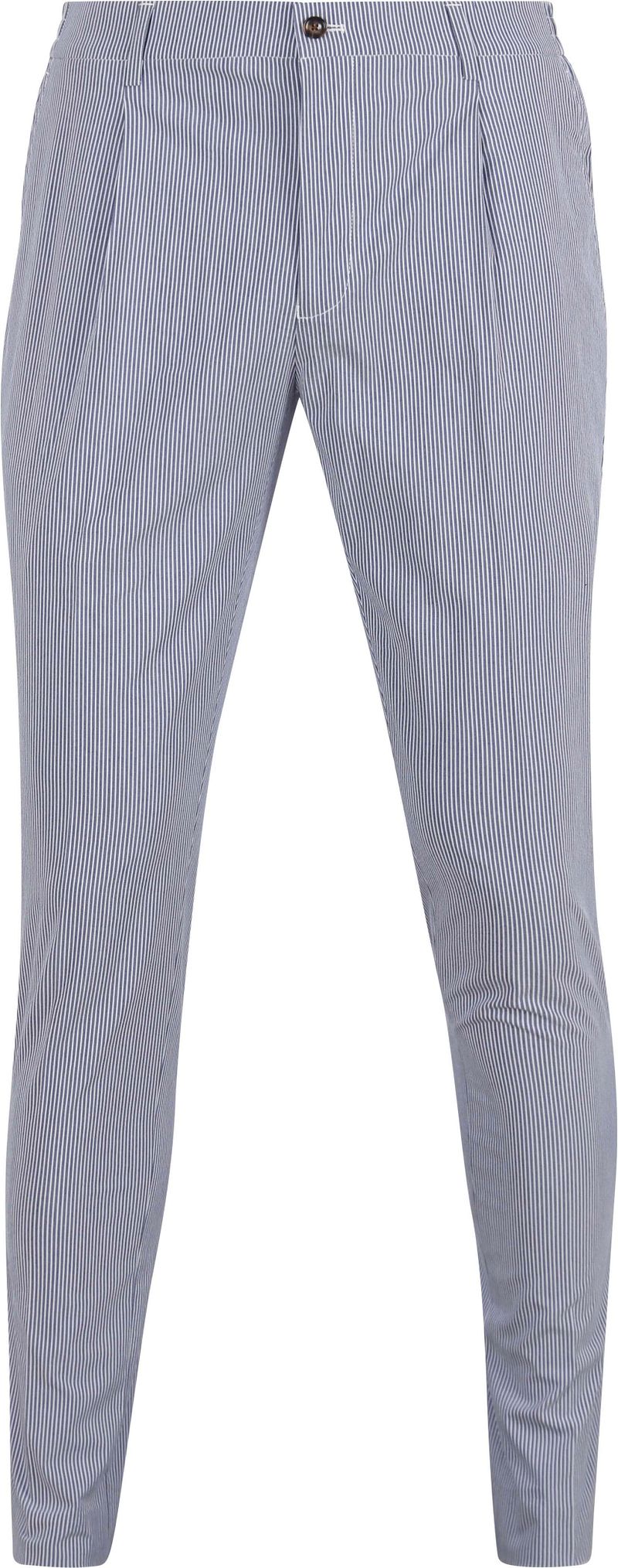 Suitable Chino mit Streifen in Blau - Größe 50