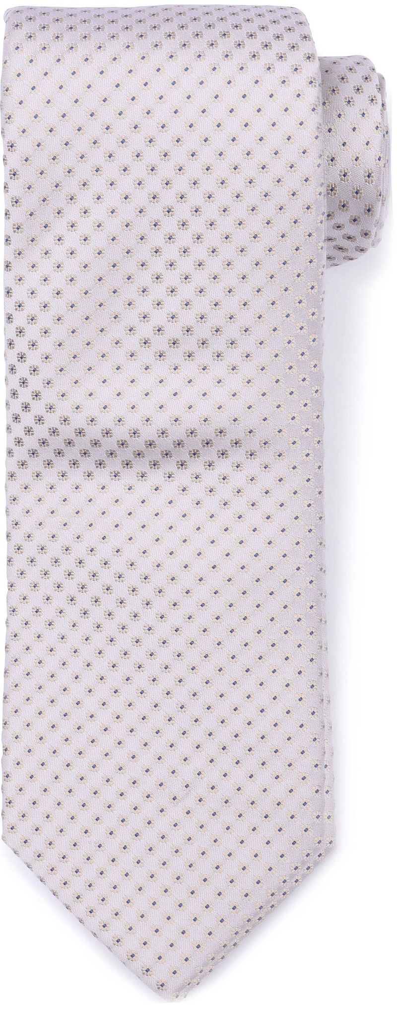 Suitable Stropdas Zijde Dots Off White -