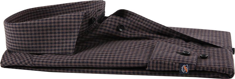 Suitable Hemd Vichy Karo Braun - Größe 38 günstig online kaufen