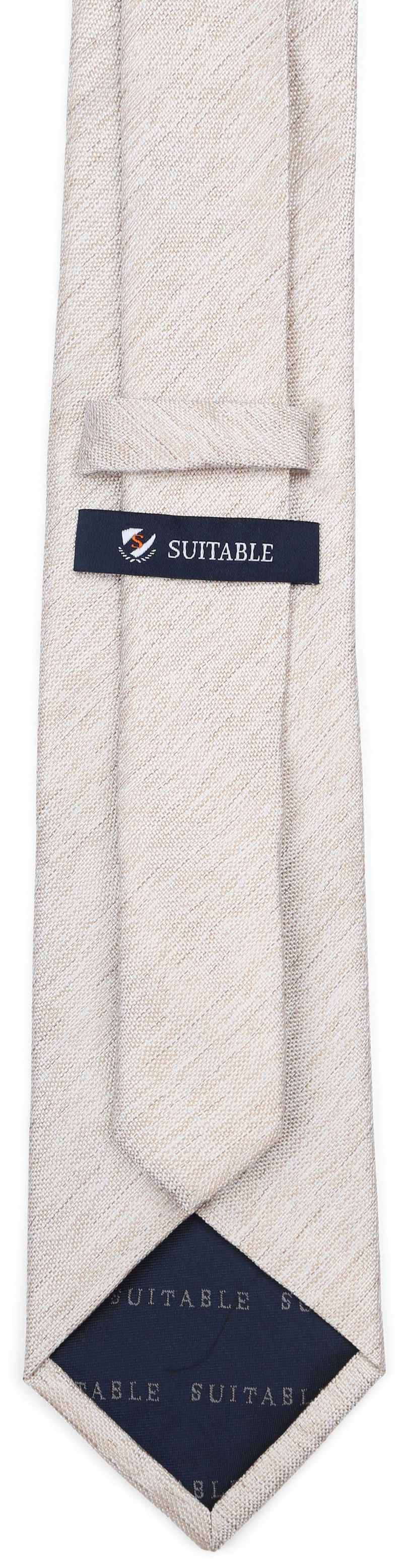 Suitable Krawatte Seide Délavé Beige - günstig online kaufen