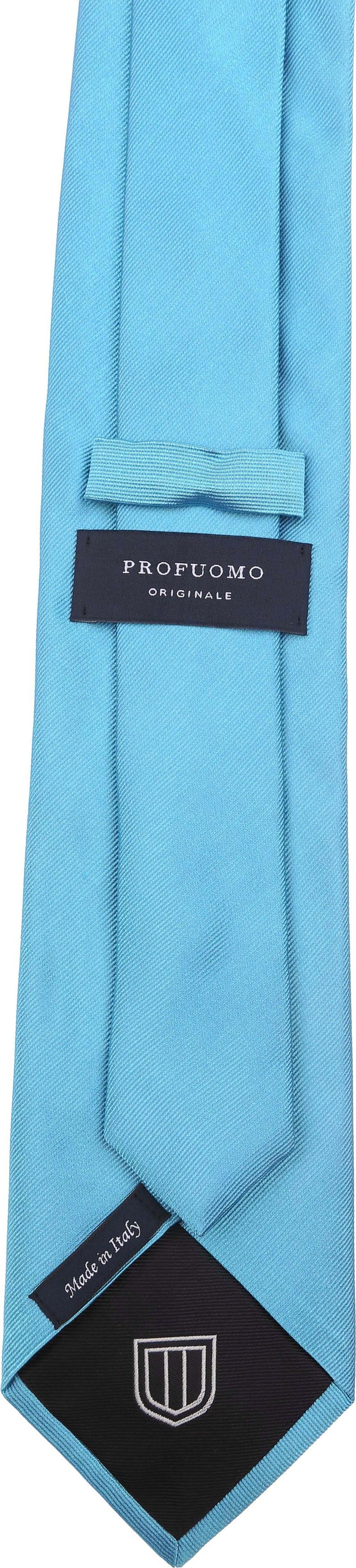 Profuomo Krawatte Twill Aqua - günstig online kaufen