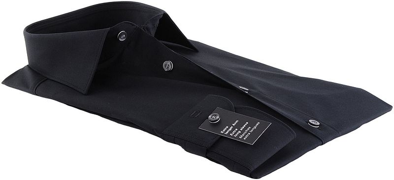OLYMP Level Five Hemd Extra Lange Ärmel Schwarz Body Fit - Größe 41 günstig online kaufen