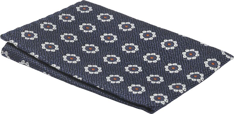 Geeignete Seidenkrawatte Blumen Navy - günstig online kaufen