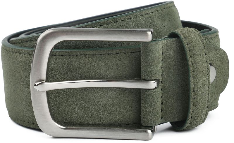Suitable Ledergürtel Wildleder Grün - Größe 105 günstig online kaufen