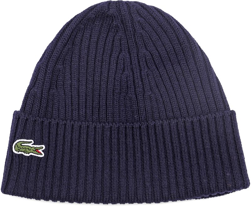 Lacoste Knitted Mütze Wolle Navy -