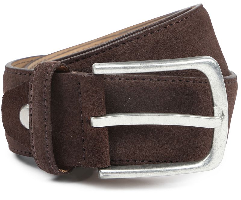 Suitable Riem Su&egrave;de Leer Bruin