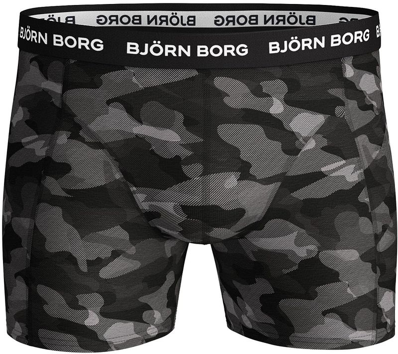 Bjorn Borg Cotton Stretch Boxershorts 3er-Pack Schwarz Grau - Größe L günstig online kaufen