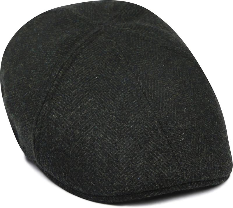 Suitable Flat Cap Wool Herringbone Dunkelgrün - günstig online kaufen