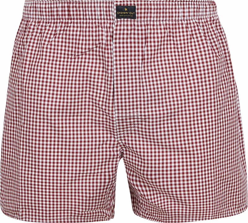 Steppin' Out Boxershort Vichy Rot - Größe XXL günstig online kaufen