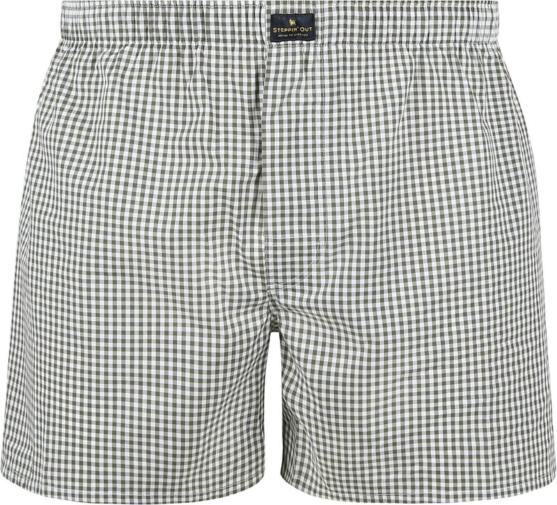 Steppin' Out Boxer Vichy Grün - Größe L günstig online kaufen