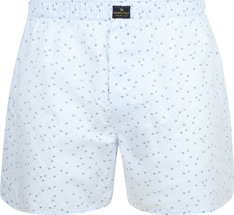 Steppin' Out Boxershort Flower Blau - Größe M günstig online kaufen