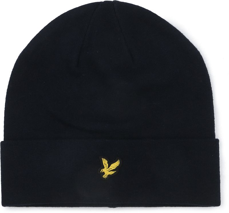 Lyle & Scott Herren Blau Merinowolle Mütze - Bild 3